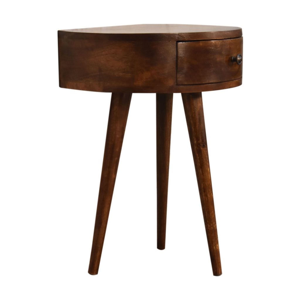 Chestnut Semi Circle nightstand