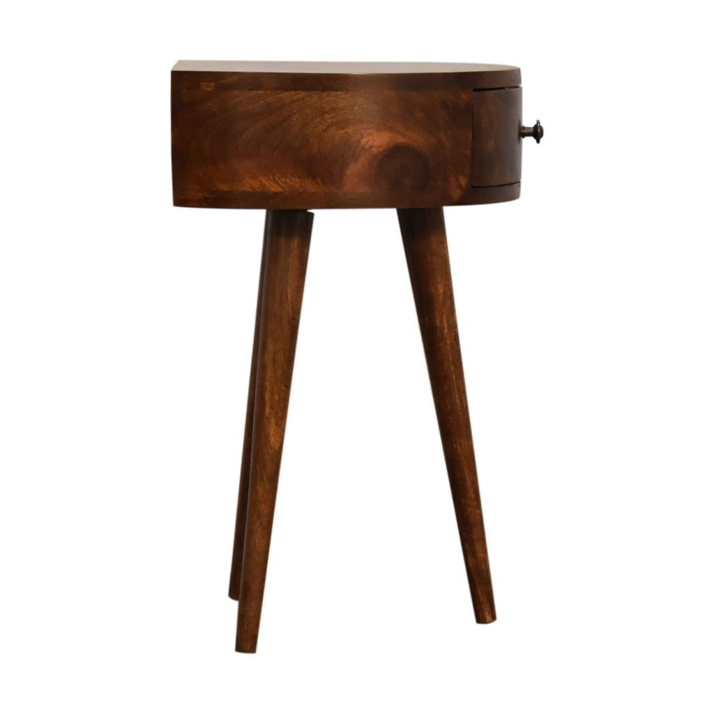 Chestnut Semi Circle nightstand