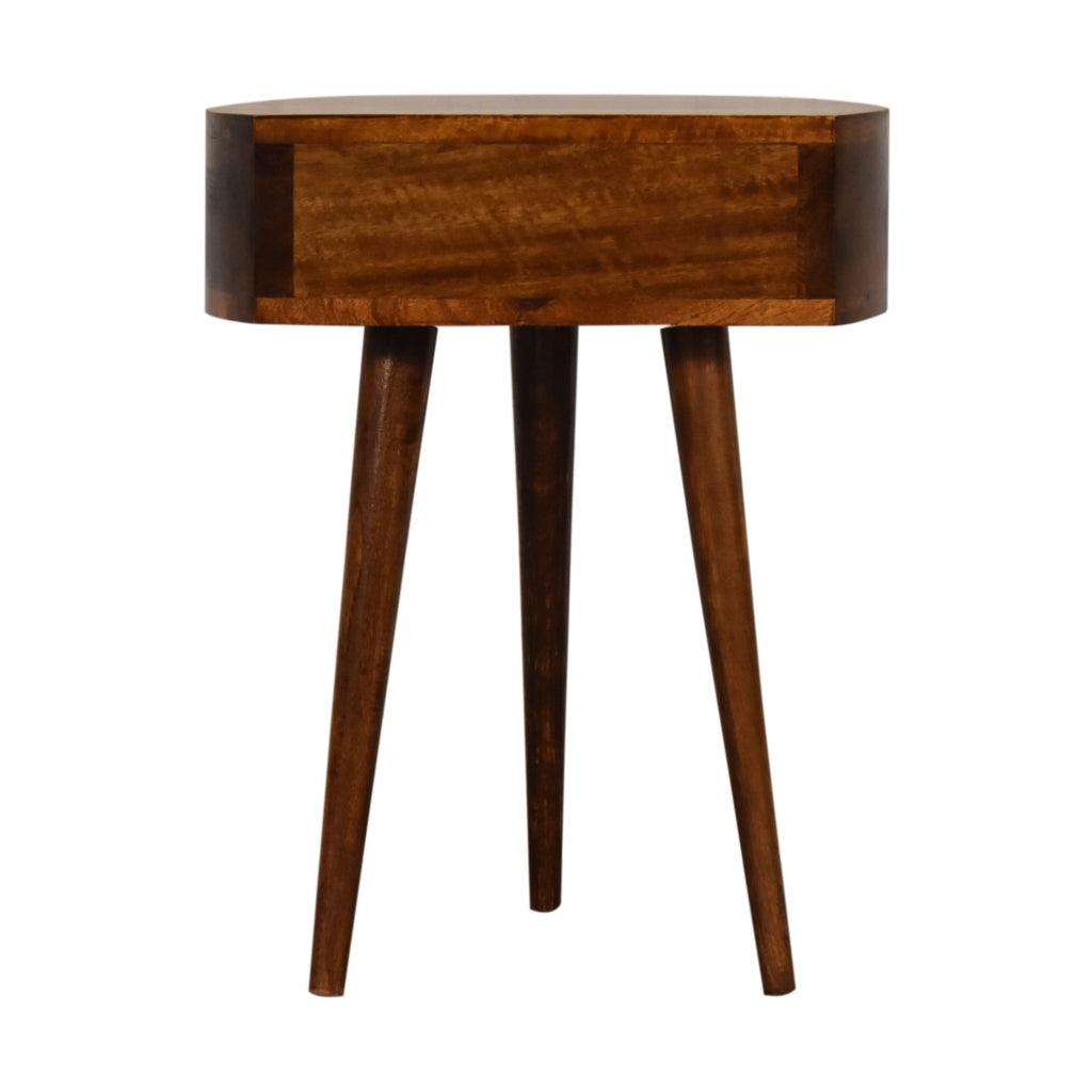 Chestnut Semi Circle nightstand