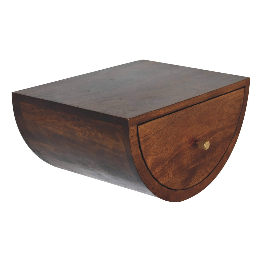 Chestnut Crescent Floating Nightstand