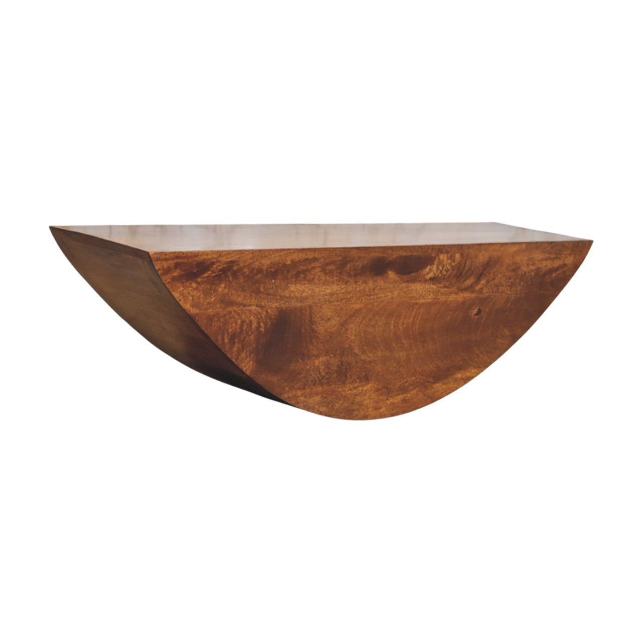 Crescent Floating Wall Shelf