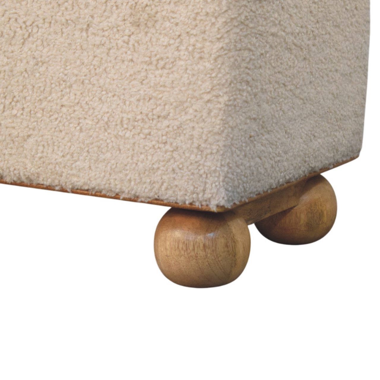 Boucle Lid- up Storage Ottoman